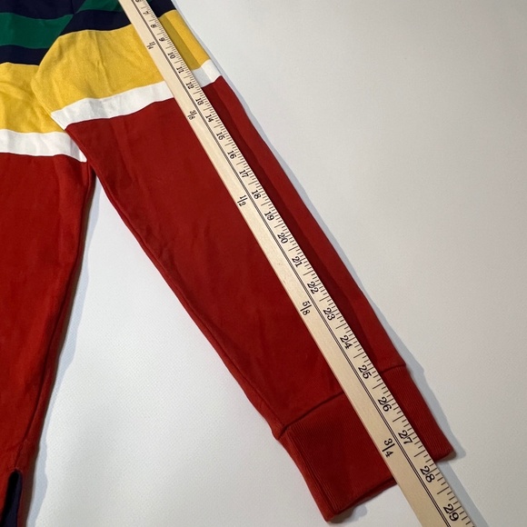 Marks & Spencer M&S Sweater Top Mens Retro Colorblock Striped Cotton Denim - Picture 6 of 16